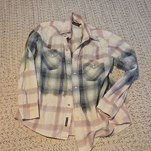 Lucky Brand Multicolor Plaid Button-Up Shirt
